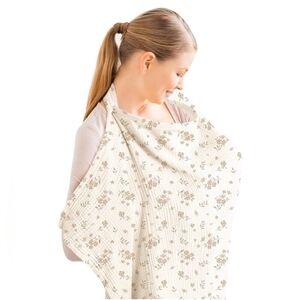Floral Konssy Muslin Nursing Cover Baby Breastfeeding, Carseat Canopy  NEW